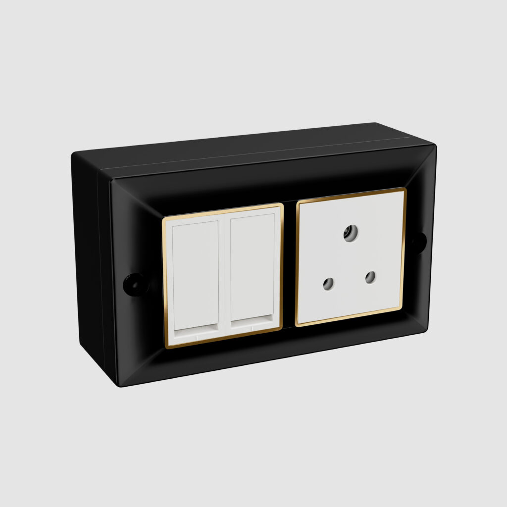 4 Way Marvel Modular Gangbox Black