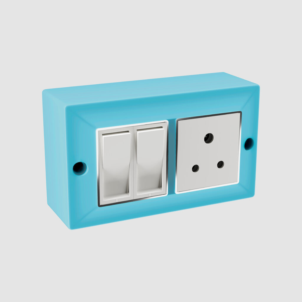 4 Way Marvel Modular Gangbox Icy Blue