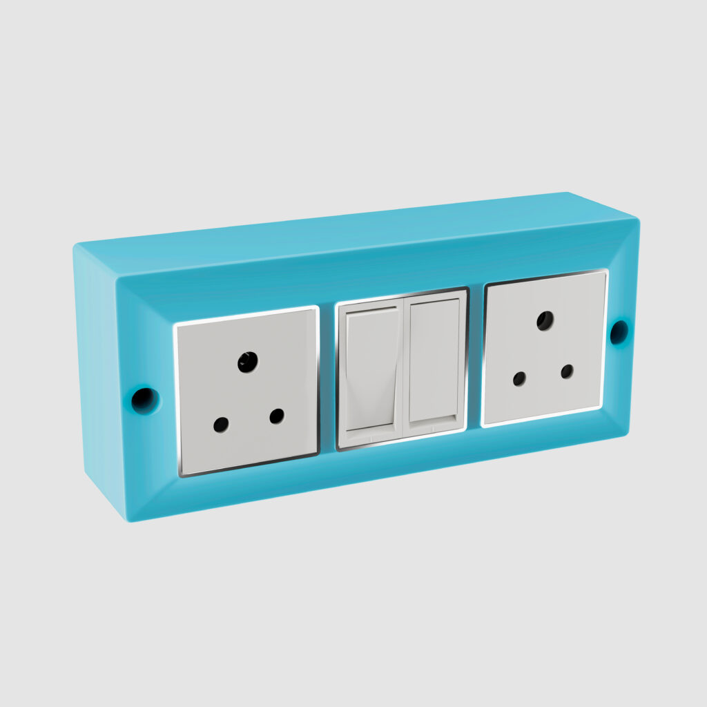 6 Way Marvel Modular Gangbox Icy Blue